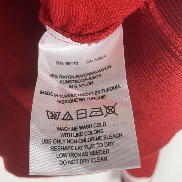 Urban Outfitters Small Red Varsity Knit Full-zip Jacket Mockneck Pockets - Picture 4 of 5